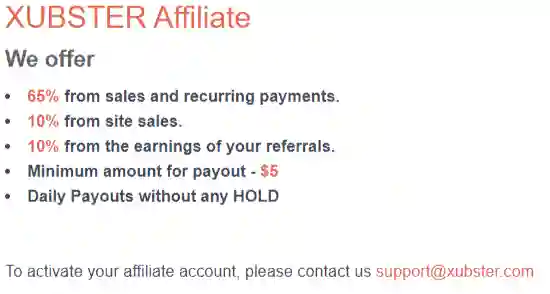 xubster affiliate